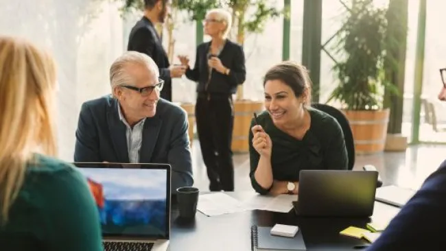 People in a meeting 